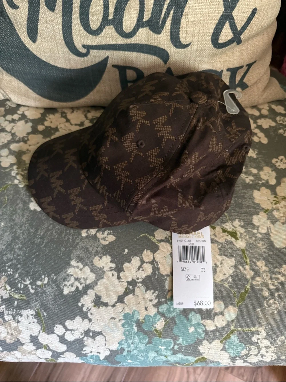 Michael Kors Brown MK Logo Baseball Cap